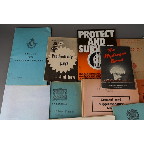 28 - Mixed lot of Nuclear Weapons - Government Issue leaflets dating from 50's and beyond