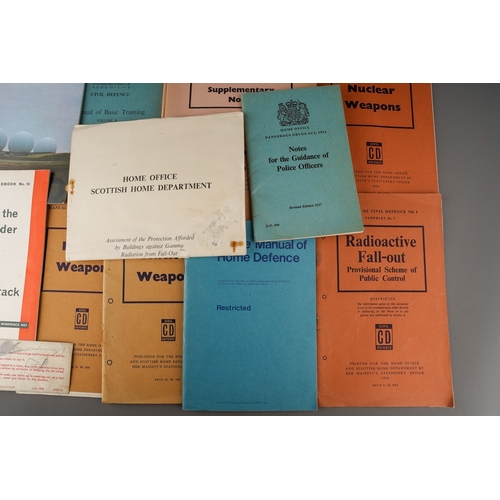 28 - Mixed lot of Nuclear Weapons - Government Issue leaflets dating from 50's and beyond