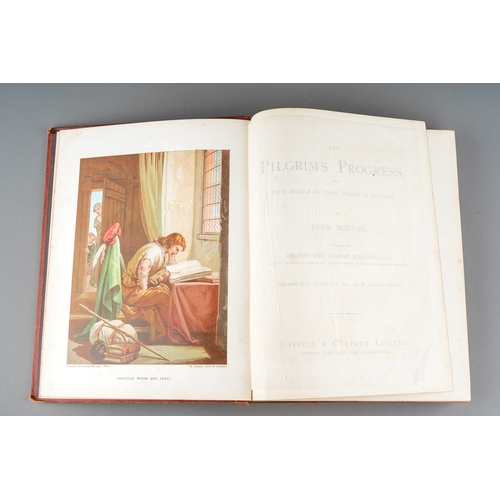 32 - Bunyans Pilgrims Progress - Sunday School Prize. Cassell & Company. Illustrated and undated