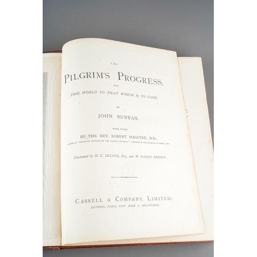 32 - Bunyans Pilgrims Progress - Sunday School Prize. Cassell & Company. Illustrated and undated