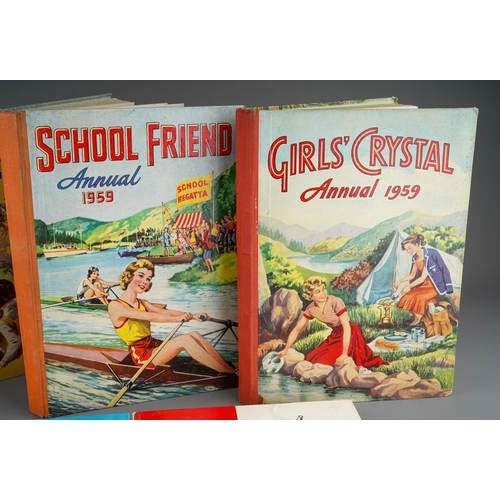 52 - A collection of girls Annuals to include The School Friend Annual 1931 and 4 others 1931-1963