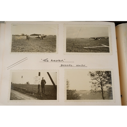 76 - Two original WW2 RAF photo albums taken in Germany in 1945 by Sgt D Richards of 5488K Mobile Signals... 