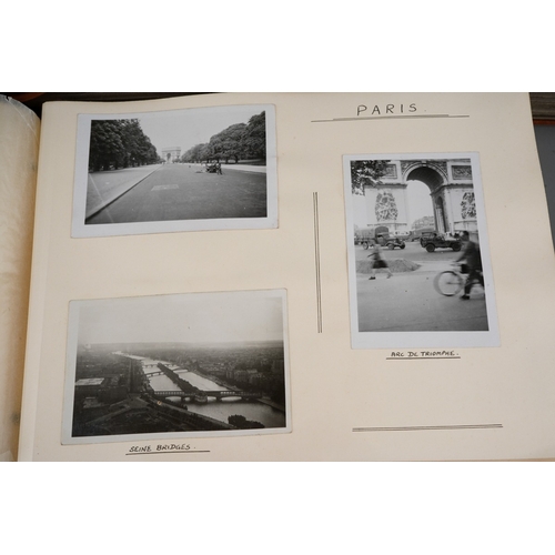 76 - Two original WW2 RAF photo albums taken in Germany in 1945 by Sgt D Richards of 5488K Mobile Signals... 