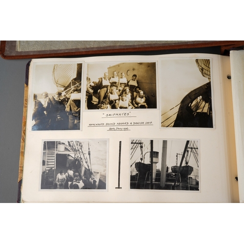 76 - Two original WW2 RAF photo albums taken in Germany in 1945 by Sgt D Richards of 5488K Mobile Signals... 