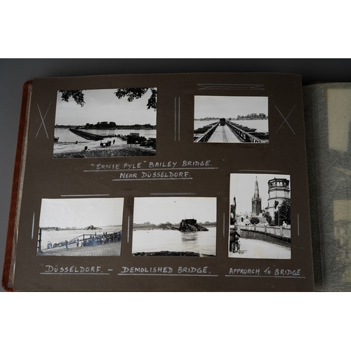 76 - Two original WW2 RAF photo albums taken in Germany in 1945 by Sgt D Richards of 5488K Mobile Signals... 