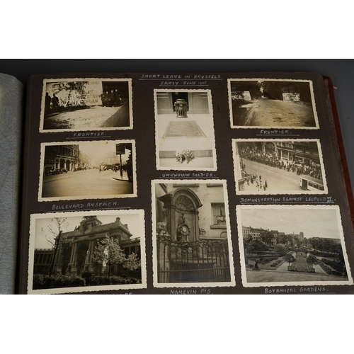 76 - Two original WW2 RAF photo albums taken in Germany in 1945 by Sgt D Richards of 5488K Mobile Signals... 