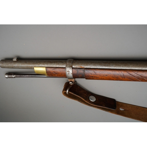 84 - 5773 3 band Snider Enfield rifle, stamped BSA, dated 1871, Butt plate engraved, military markings