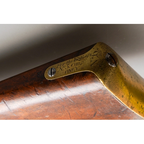 84 - 5773 3 band Snider Enfield rifle, stamped BSA, dated 1871, Butt plate engraved, military markings