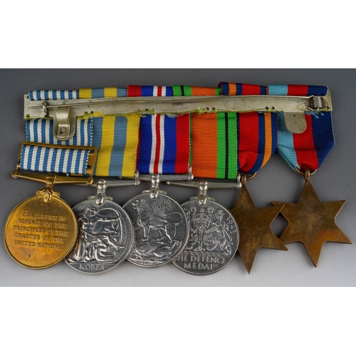 112 - WW2 & Korean War British Medal group comprising of 1939-45 Stra, Burma Star, Defence Medal, War Meda... 