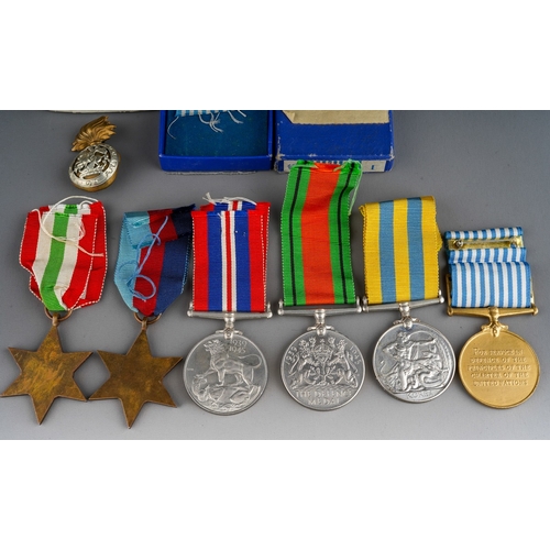 116 - WW2 British & Korean War Medal Group comprising of 1939-45 Star, Italy Star, Defence Medal, War Meda... 