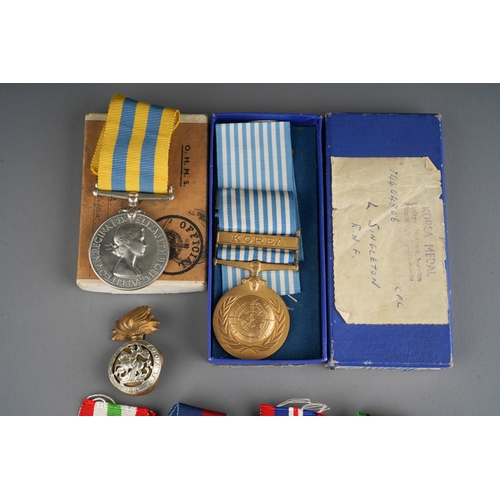 116 - WW2 British & Korean War Medal Group comprising of 1939-45 Star, Italy Star, Defence Medal, War Meda... 