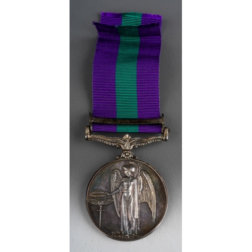 128 - British GRVI General Service Medal with Palestine 1945-48 Clasp complete with ribbon to 19069144 Rif... 