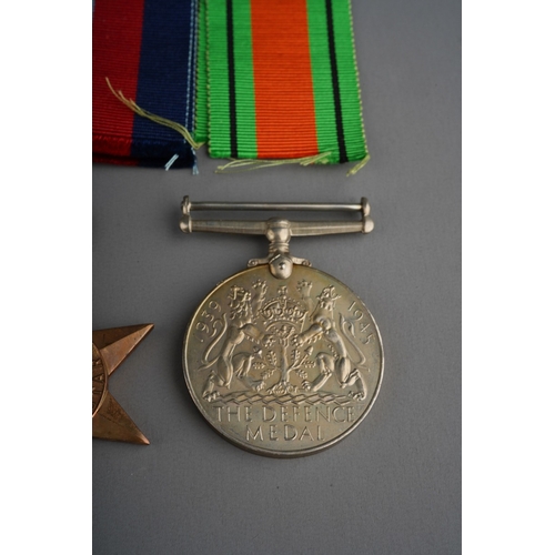 131 - WW2 British Medal Group comprising of 1939-45 Star, Africa Star, Italy Star, Defence Medal and War M... 