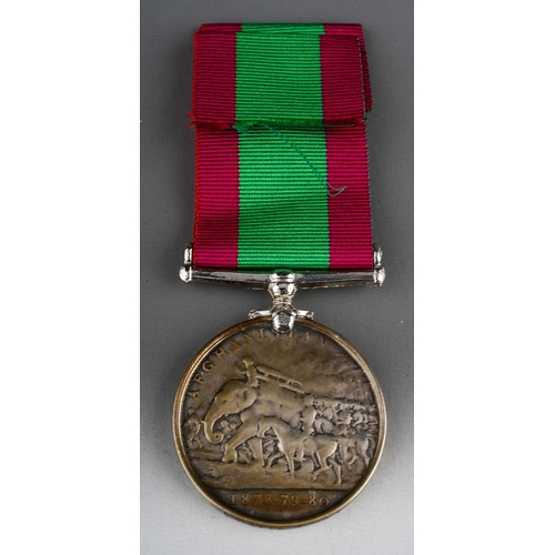 135 - Victorian Afganistan Medal 1878-79-80 with restored suspension, complete with a replacement ribbon t... 