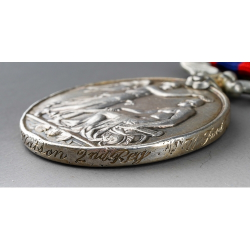 137 - Victorian India General Service Medal with Burma 1887-89 Clasp to 1776 Pte W Watson, 2nd Regt. 71st ... 