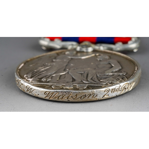 137 - Victorian India General Service Medal with Burma 1887-89 Clasp to 1776 Pte W Watson, 2nd Regt. 71st ... 