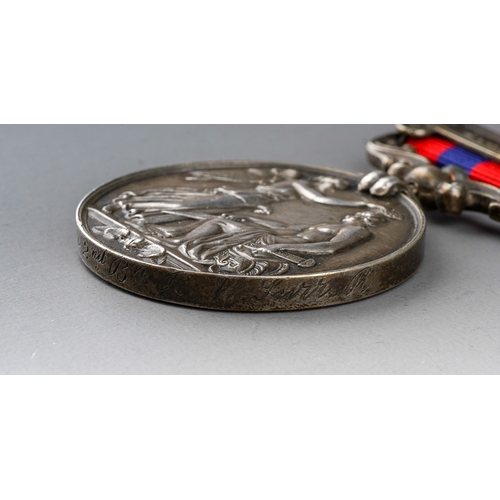 138 - Victorian India General Service Medal with Burma 1887-89 Clasp to 749 Pte B Waterer, 2nd Battl. Roya... 