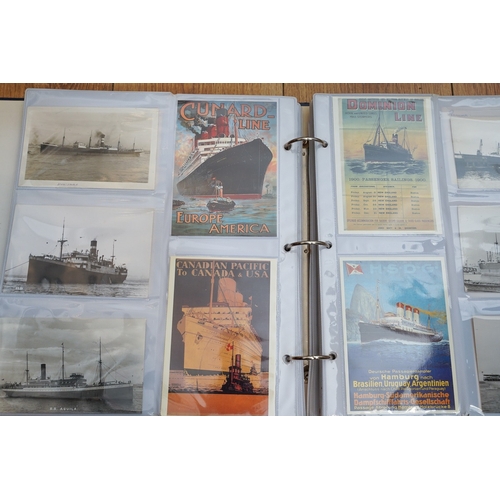 156 - White Star Line and RMS Titantic Shipping Interest Collection comprising of two large albums of Post... 