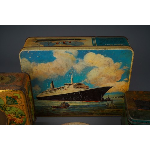 170 - Four vintage tins, two of nautical interest featuring 