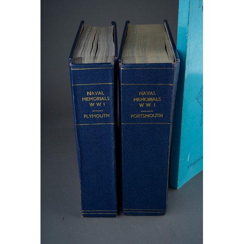 172 - Two folders containing bound facsimile copies of the 1924  Memorials to the Naval Ranks And Ratings ... 