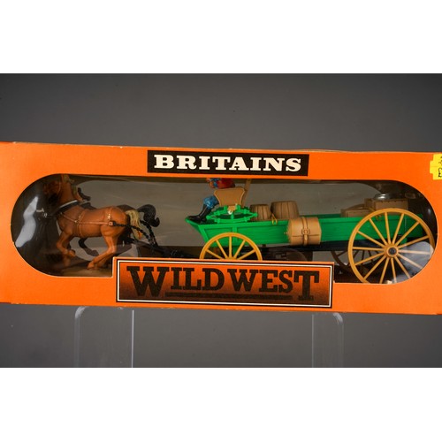 173 - Two Britains Wild West models, comprising an Overland Stage Express in incorrect 7434 Gun Team & Lim... 