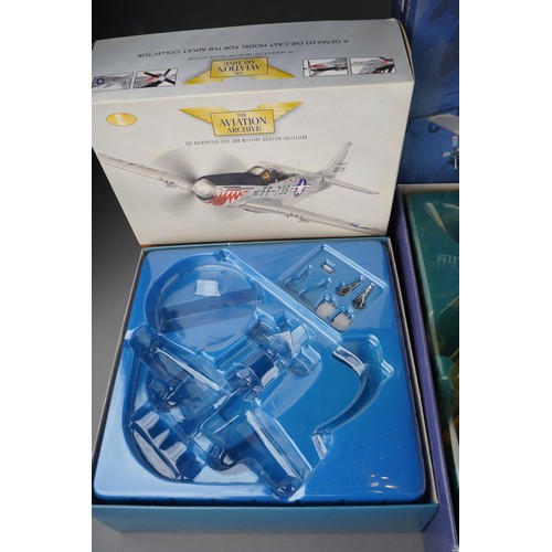 191 - Three boxed Corgi aircraft models, comprising Flight CC99304 Mustang P51, Aviation Archive World War... 