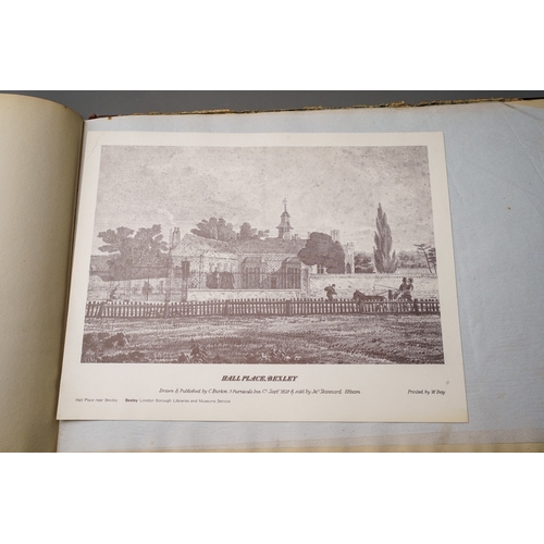 203 - A Victorian sketch book containing eight pencil sketches of European landscapes, book measures 27cm ... 