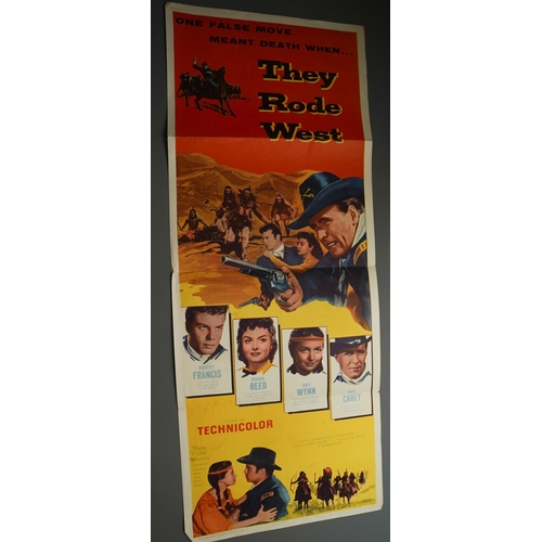 215 - Cinema Interest - Western film interest, comprising four 1950's insert posters for 