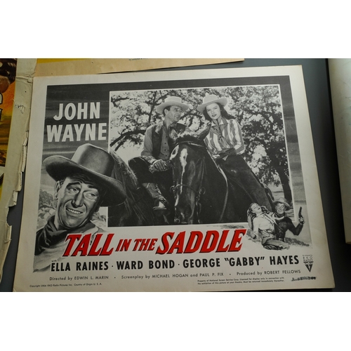 215 - Cinema Interest - Western film interest, comprising four 1950's insert posters for 