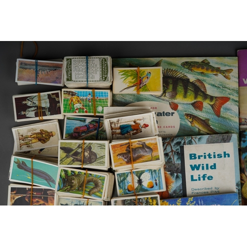 229 - A collection of vintage cigarette cards to include: Senior Service Topographical and Boating; Gallag... 