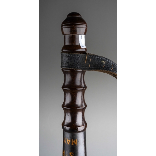 244 - A George V Lincolnshire Constabulary presentation truncheon commemorating the General Strike of 1926... 