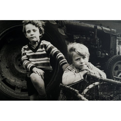 267 - Graham Smith (Middlesbrough, b.1947) 
Skinningrove (One of my favourite) [two boys with lobster pots... 