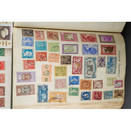 291 - A collection of QV to QE British and World stamps in four albums and loose, including a Boots stock ... 