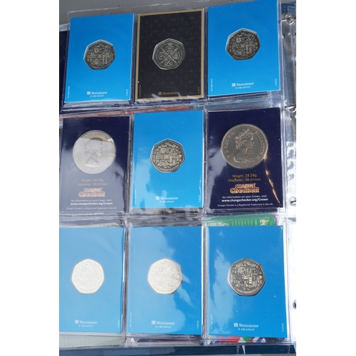 322 - An album of mostly modern coins, including a collection of Charles III Long to Reign over Us and Sta... 