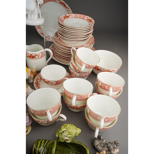 344 - A collection of ceramics to include: a 12 place Heathcote China 