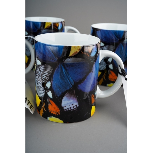 356 - A set of six Damien Hirst 'Doorways To The Kingdom of Heaven' design printed mugs, all with Tate Gal... 