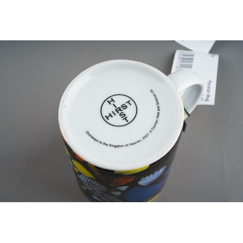 356 - A set of six Damien Hirst 'Doorways To The Kingdom of Heaven' design printed mugs, all with Tate Gal... 