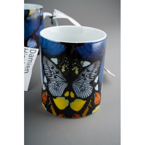 356 - A set of six Damien Hirst 'Doorways To The Kingdom of Heaven' design printed mugs, all with Tate Gal... 