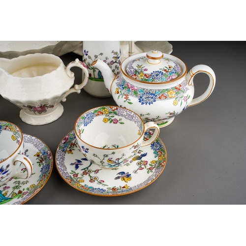 366 - A collection of Foley, Mintons and Spode tea and dinner wares, comprising a Foley fifteen piece flor... 