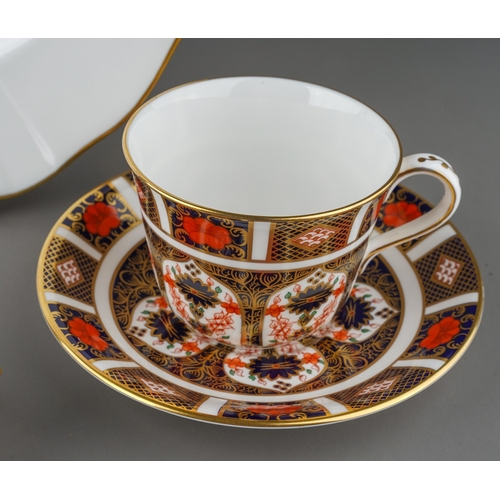 417 - A Royal Crown Derby Imari 1128, Tea Cup and Saucer, together with Three pieces of Royal Crown Derby ... 