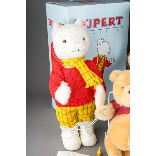 466 - A collection of Steiff to include: 
1. Benjamin Bunny, Danbury Mint, 26cm, button and yellow label 6... 