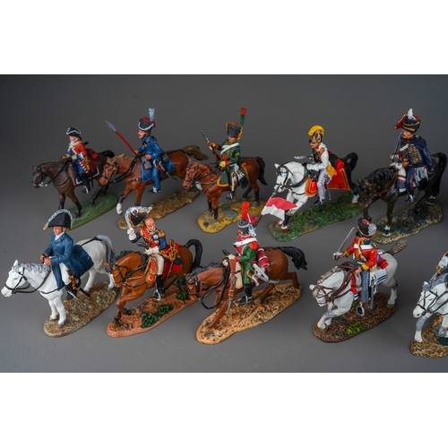 472 - A collection of Del Prado painted metal soldiers 1810 to 1815 campaign soldiers and cavalrymen, Napo... 