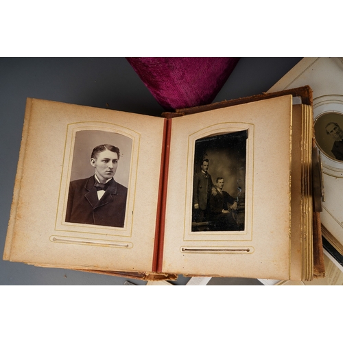 530 - A late 19th Century America photograph album signed 