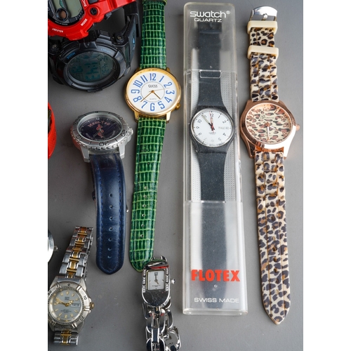 743 - Collection of vintage watches to include two G Shock Baby G watches in original cases and one withou... 