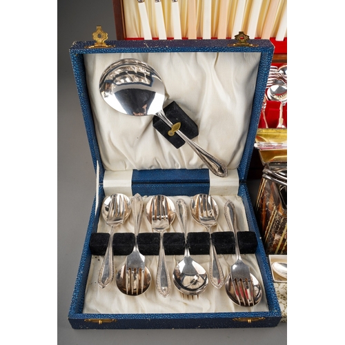 893 - Collection of 7 hallmarked silver and enamel collectors tea spoons, 2 hallmarked silver golf tea spo... 