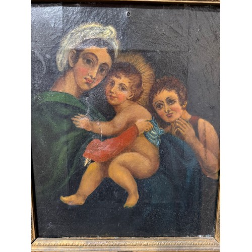 945 - 18th Century School copy of Raphael's Madonna della Sedia
Mother and Child (Mary and Infant Jesus)
o... 