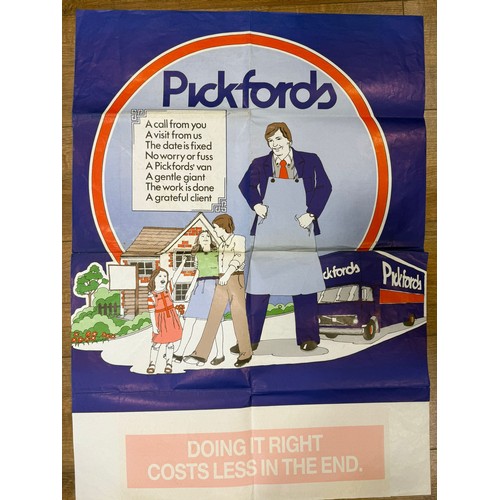 1012 - Pickfords, Removal company, large poster. 
'Pickfords, A call from you a visit from us the date is f... 