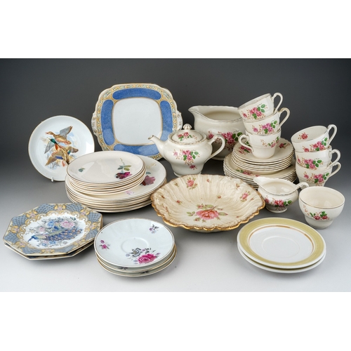 149 - Four boxes of assorted 20th century ceramics, mostly tea and dinner wares from the 1930-1960 era, in... 