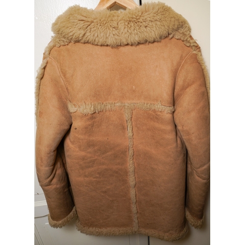 156 - Two vintage sheepskin coats, one Antartex Lambskin, chest size 33cm, length 106cm and the other a La... 