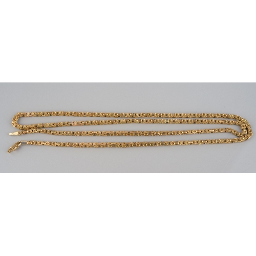 692 - 9 ct gold chain, gross weight 13.8g, length folded 27 cm